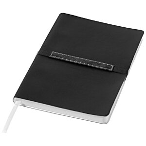 Additional Image 2 - a black notebook with a white cord