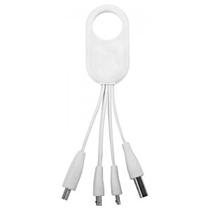 Additional Image 1 - a white usb cable with a hole