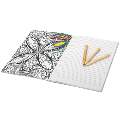 Additional Image 2 - a white and grey square with a flower and a leaf