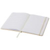 a white notebook with a pencil