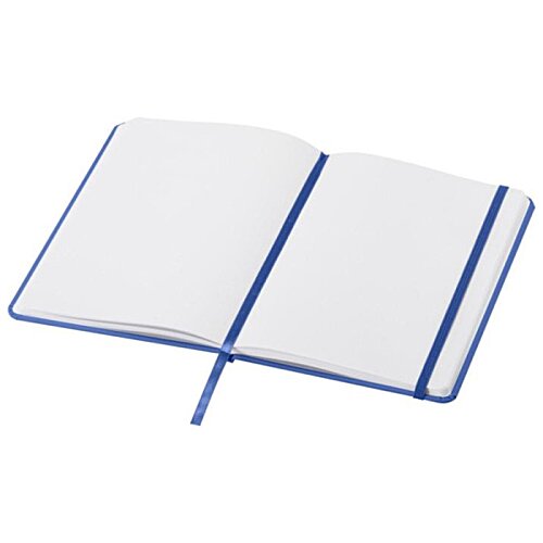 Additional Image 9 - a white and blue notebook with blue trim