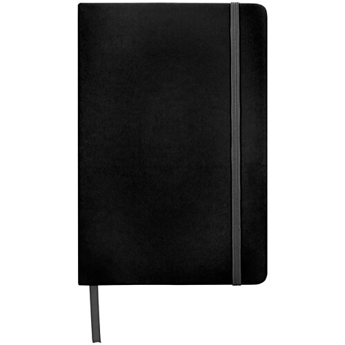 Additional Image 3 - a black notebook with a black band