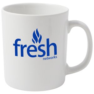 Additional Image 1 - a white mug with blue text