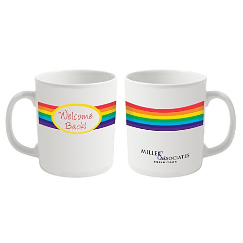 Additional Image 4 - a couple of white mugs with rainbow designs
