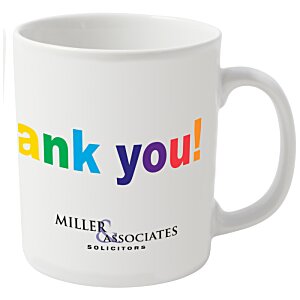 Additional Image 3 - a white mug with colorful text