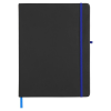 View Image 2 of 6 of DISC Noir XL Notebook with Curvy Pen - Debossed