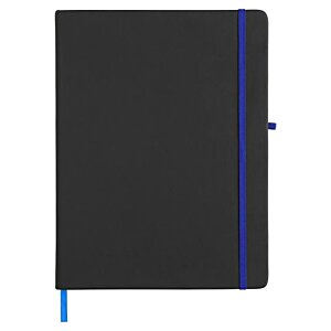 Additional Image 1 - a black notebook with blue stripe