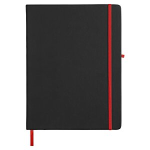 Additional Image 2 - a black notebook with red band