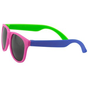 Additional Image 1 - a pair of sunglasses with green and blue lenses