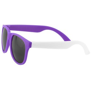 Additional Image 2 - a purple sunglasses with white rims