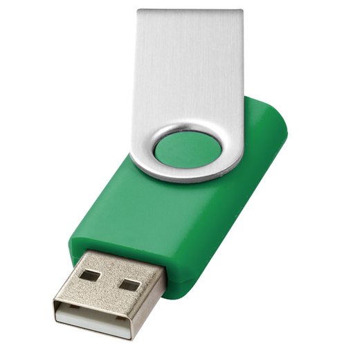 Additional Image 1 - a green and white usb flash drive
