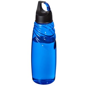 Additional Image 5 - a blue water bottle with a black cap