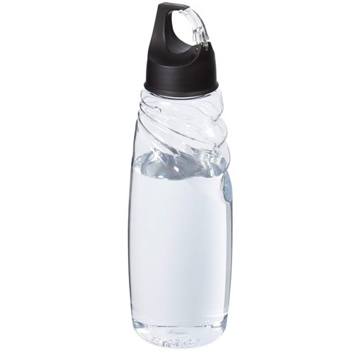 Additional Image 2 - a clear plastic bottle with a black top