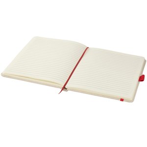 Additional Image 2 - a white notebook with red trim