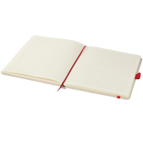 Additional Image 2 - a white notebook with red trim