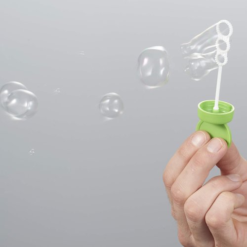 Additional Image 1 - a person holding a green bubble wand
