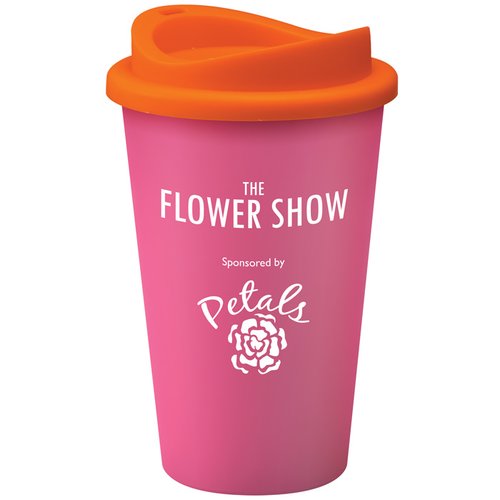 Additional Image 5 - a pink coffee cup with orange lid