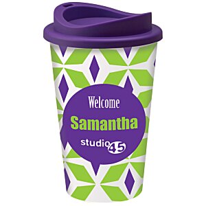 Additional Image 5 - a green and white coffee cup