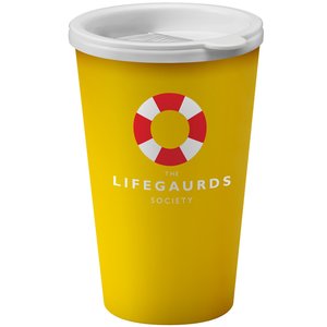 Additional Image 1 - a yellow cup with a white lid