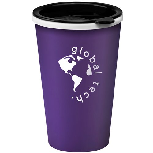 Additional Image 4 - a purple cup with a logo on it