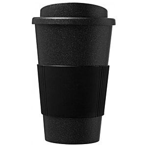 Additional Image 1 - a black coffee cup with a lid