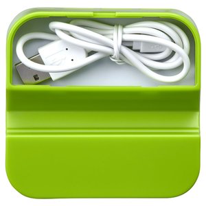 Additional Image 2 - a green box with a white cord inside