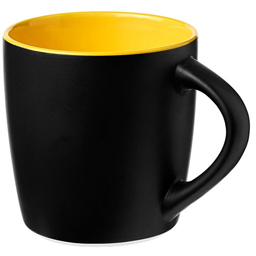 Additional Image 1 - a black and yellow coffee mug
