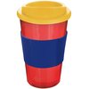 View Image 2 of 11 of DISC Americano Travel Mug - Translucent - Mix & Match with Grip