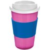 View Image 3 of 11 of DISC Americano Travel Mug - Translucent - Mix & Match with Grip
