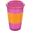 View Image 6 of 11 of DISC Americano Travel Mug - Translucent - Mix & Match with Grip