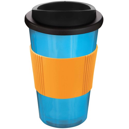 Additional Image 10 - a blue and orange striped coffee cup