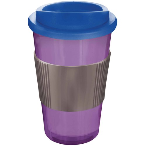 Additional Image 6 - a purple and silver cup with a blue lid