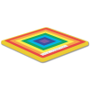 View Image 6 of 15 of DISC Double Sided Square Coaster - Colours