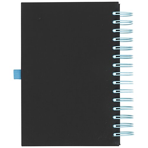 Additional Image 1 - a black notebook with blue lines
