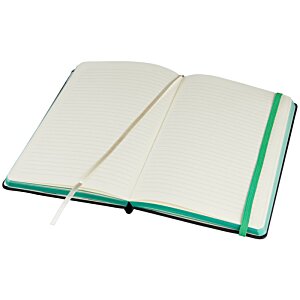 Additional Image 1 - a white notebook with green trim