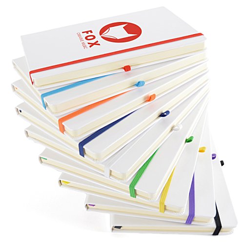 Additional Image 1 - a stack of notebooks with different colored markers