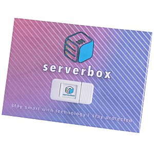 Additional Image 4 - a blue and pink card with a logo