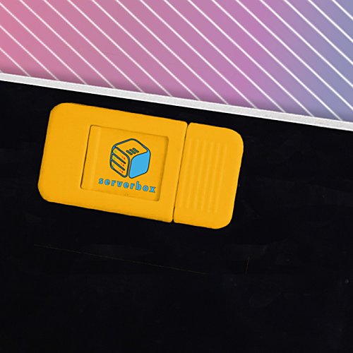Additional Image 1 - a yellow rectangular object with a blue logo