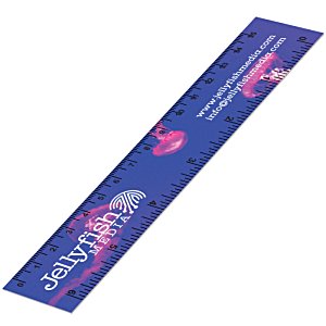 Additional Image 1 - a blue ruler with pink and white designs