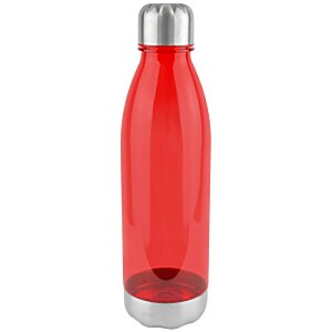 Additional Image 2 - a red water bottle with silver cap