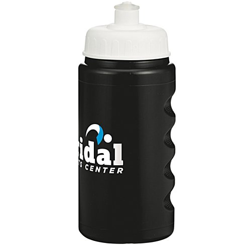 Additional Image 1 - a black plastic bottle with a white lid