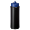 a black and blue water bottle