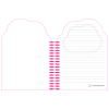 View Image 2 of 2 of A5 Shaped Notebook - Cloud