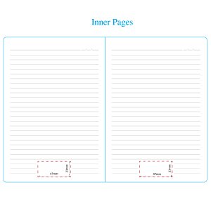 Additional Image 2 - a white sheet of paper with blue lines