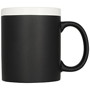 Additional Image 1 - a black mug with a white handle