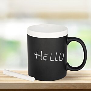 Additional Image 3 - a black mug with white text on it