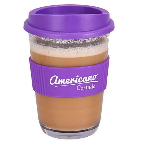 Additional Image 1 - a cup of coffee with a purple lid