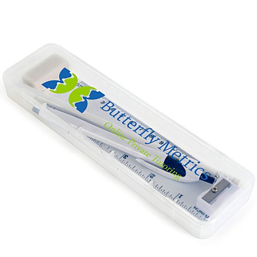 Additional Image 2 - a white and blue toothbrush in a plastic container