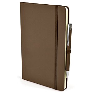 Additional Image 9 - a brown notebook with a pen