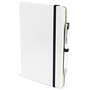 Additional Image 11 - a white notebook with a black band